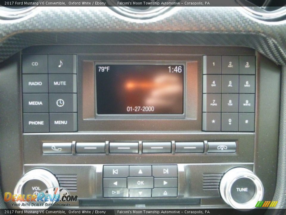 2017 Ford Mustang V6 Convertible Oxford White / Ebony Photo #14