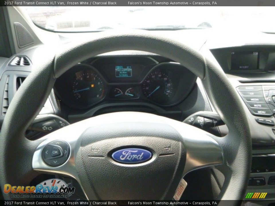 2017 Ford Transit Connect XLT Van Frozen White / Charcoal Black Photo #12