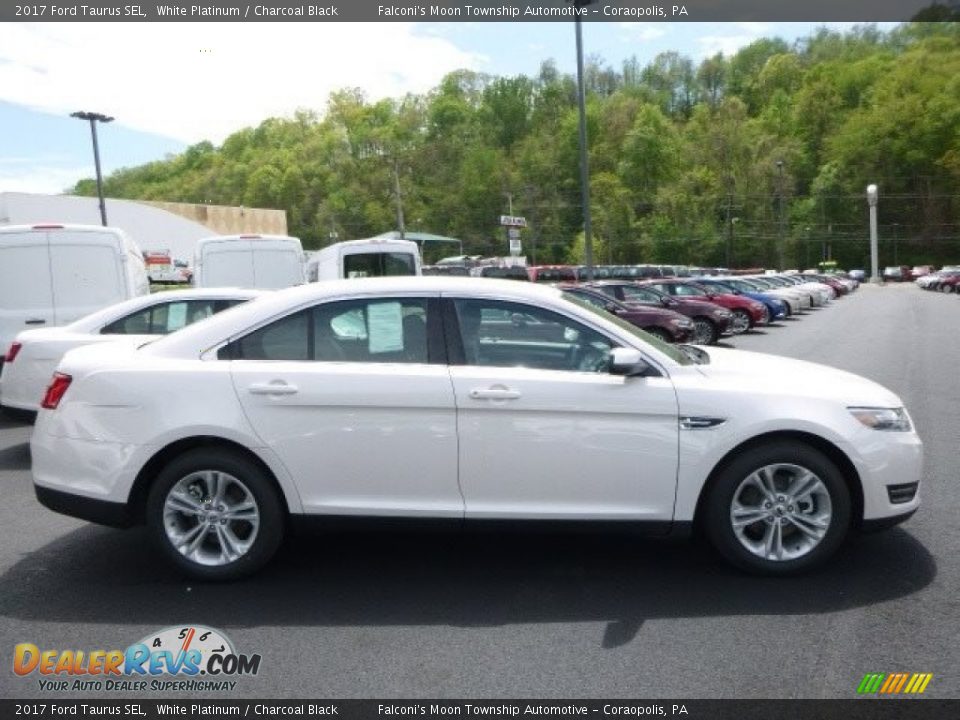 2017 Ford Taurus SEL White Platinum / Charcoal Black Photo #1