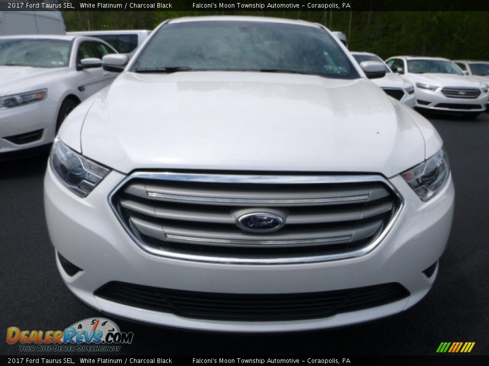 2017 Ford Taurus SEL White Platinum / Charcoal Black Photo #6