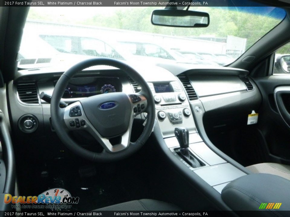 2017 Ford Taurus SEL White Platinum / Charcoal Black Photo #9