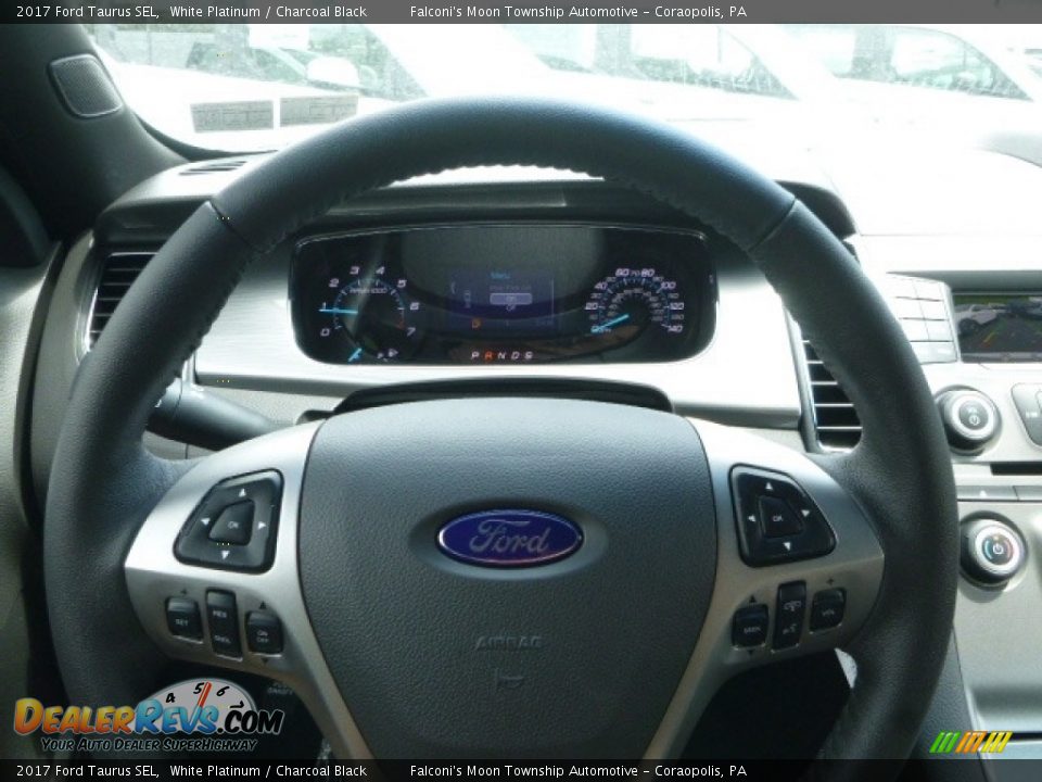 2017 Ford Taurus SEL White Platinum / Charcoal Black Photo #15