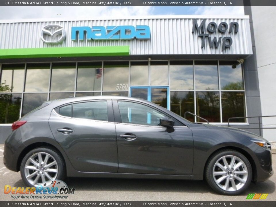2017 Mazda MAZDA3 Grand Touring 5 Door Machine Gray Metallic / Black Photo #1