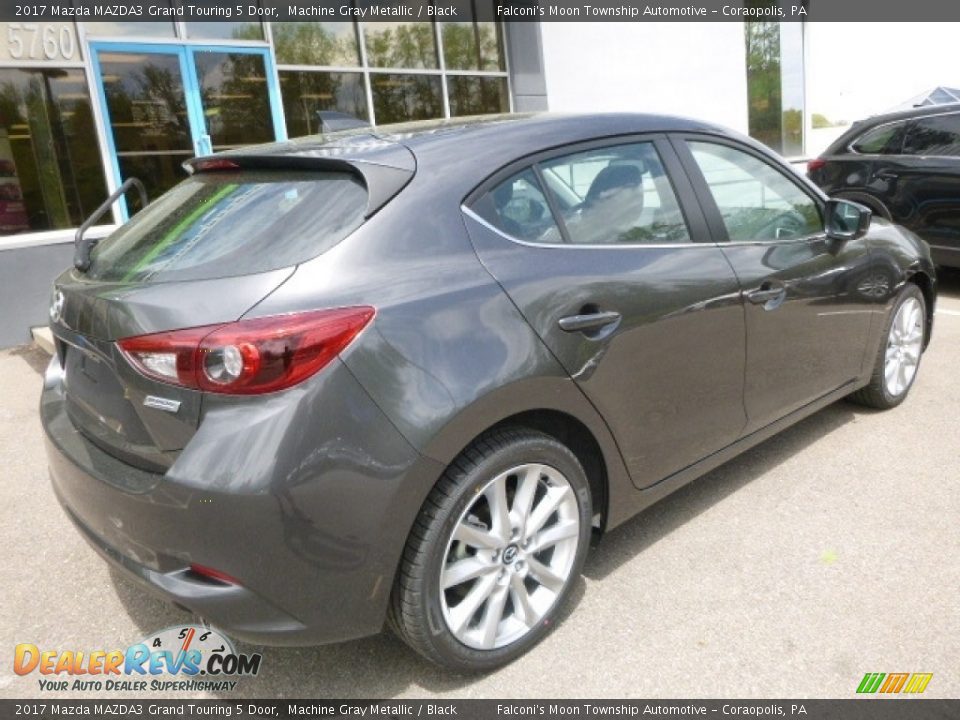 2017 Mazda MAZDA3 Grand Touring 5 Door Machine Gray Metallic / Black Photo #2