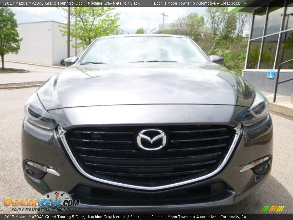 2017 Mazda MAZDA3 Grand Touring 5 Door Machine Gray Metallic / Black Photo #4