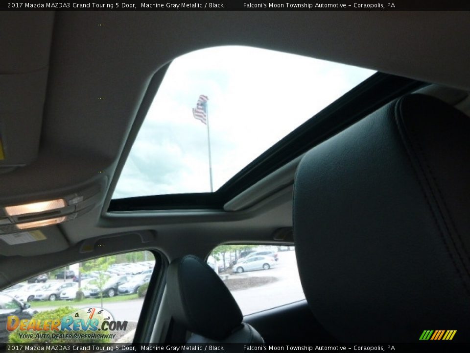 2017 Mazda MAZDA3 Grand Touring 5 Door Machine Gray Metallic / Black Photo #12