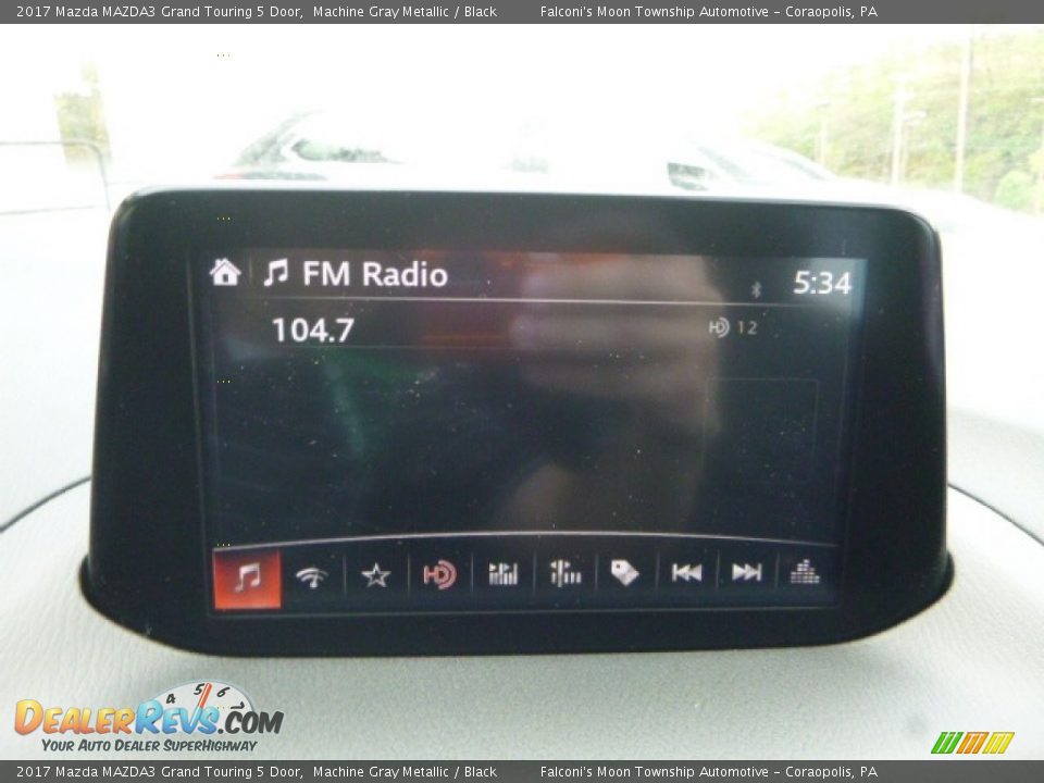 2017 Mazda MAZDA3 Grand Touring 5 Door Machine Gray Metallic / Black Photo #13