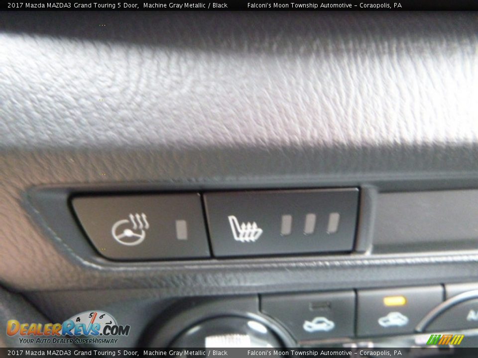 2017 Mazda MAZDA3 Grand Touring 5 Door Machine Gray Metallic / Black Photo #14