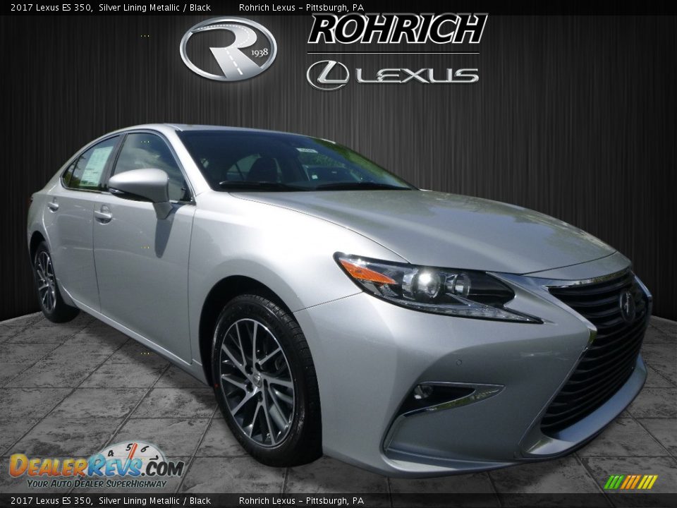 2017 Lexus ES 350 Silver Lining Metallic / Black Photo #1