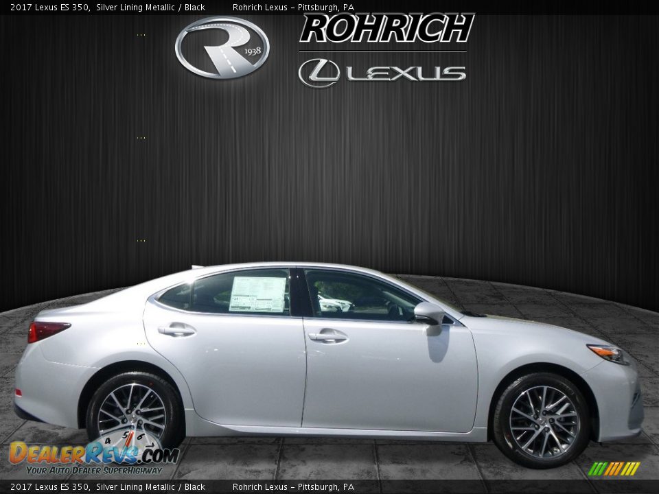 2017 Lexus ES 350 Silver Lining Metallic / Black Photo #2