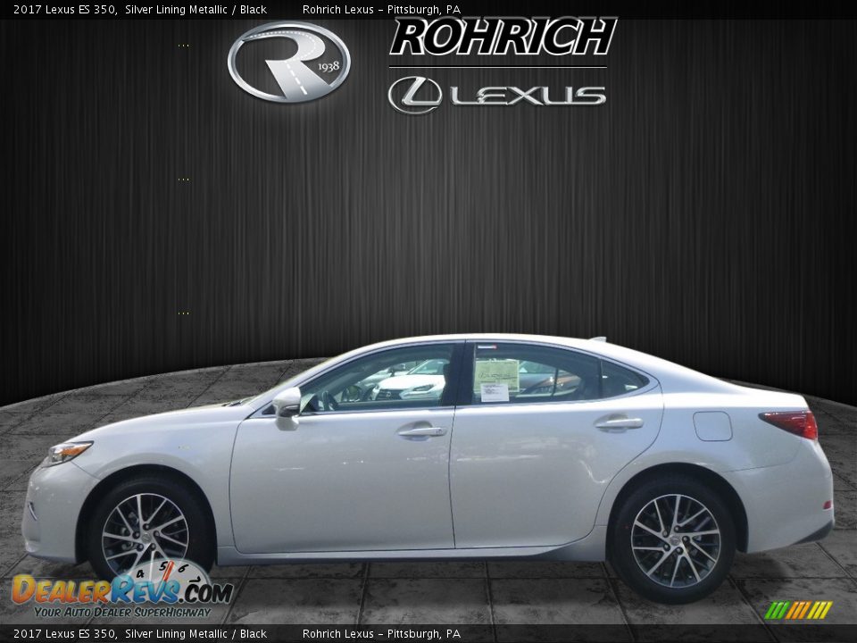2017 Lexus ES 350 Silver Lining Metallic / Black Photo #3