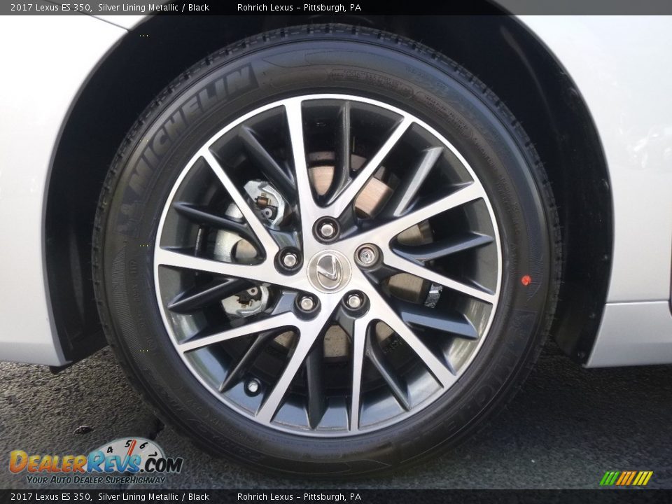 2017 Lexus ES 350 Silver Lining Metallic / Black Photo #5