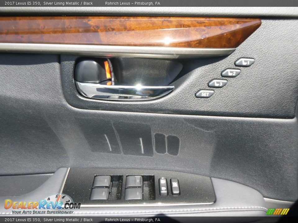 2017 Lexus ES 350 Silver Lining Metallic / Black Photo #9