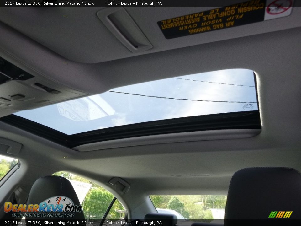 2017 Lexus ES 350 Silver Lining Metallic / Black Photo #10