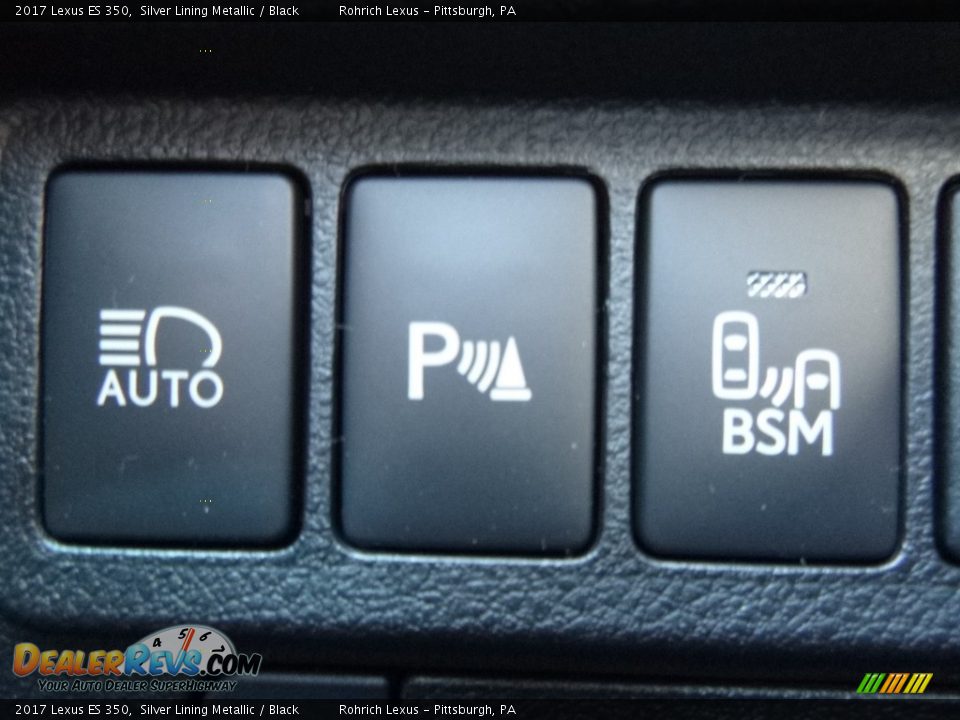 2017 Lexus ES 350 Silver Lining Metallic / Black Photo #13