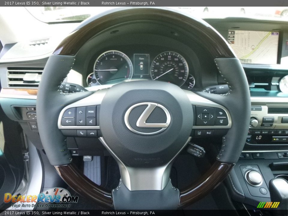 2017 Lexus ES 350 Silver Lining Metallic / Black Photo #15
