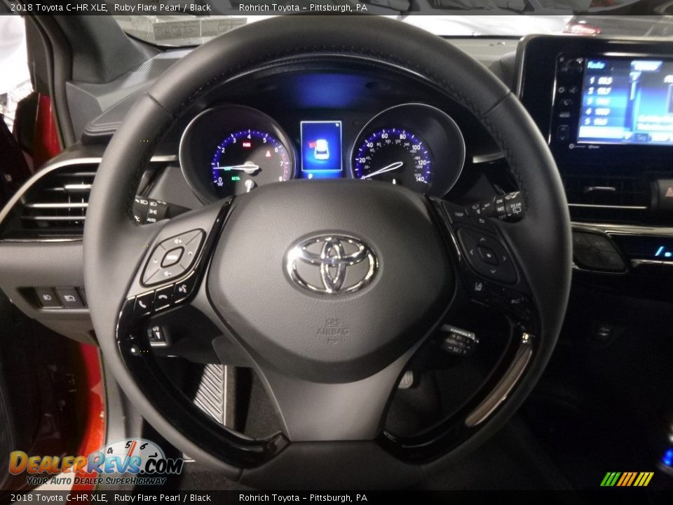 2018 Toyota C-HR XLE Ruby Flare Pearl / Black Photo #15