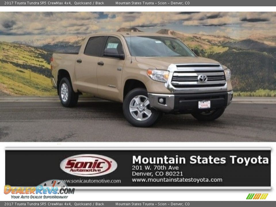 2017 Toyota Tundra SR5 CrewMax 4x4 Quicksand / Black Photo #1