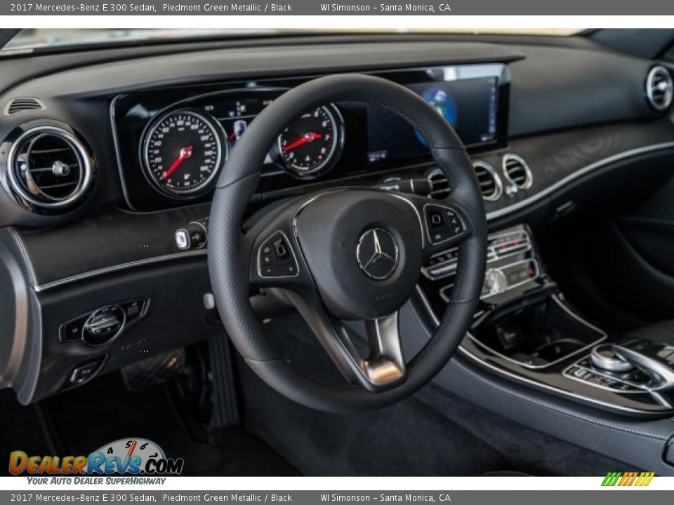 2017 Mercedes-Benz E 300 Sedan Piedmont Green Metallic / Black Photo #6
