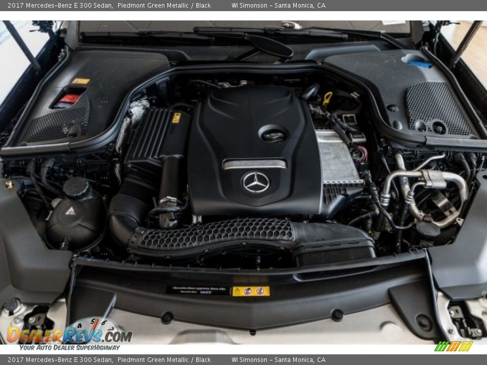 2017 Mercedes-Benz E 300 Sedan Piedmont Green Metallic / Black Photo #9