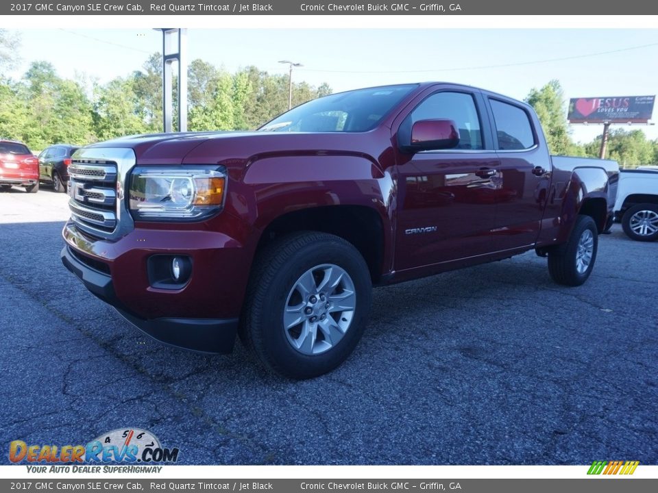 2017 GMC Canyon SLE Crew Cab Red Quartz Tintcoat / Jet Black Photo #3