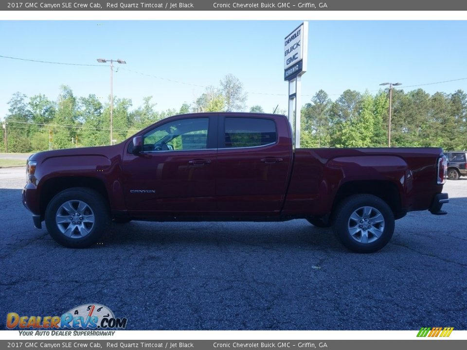 2017 GMC Canyon SLE Crew Cab Red Quartz Tintcoat / Jet Black Photo #4