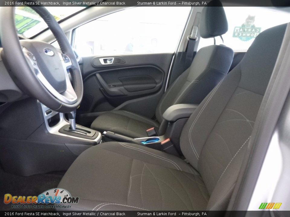 2016 Ford Fiesta SE Hatchback Ingot Silver Metallic / Charcoal Black Photo #13