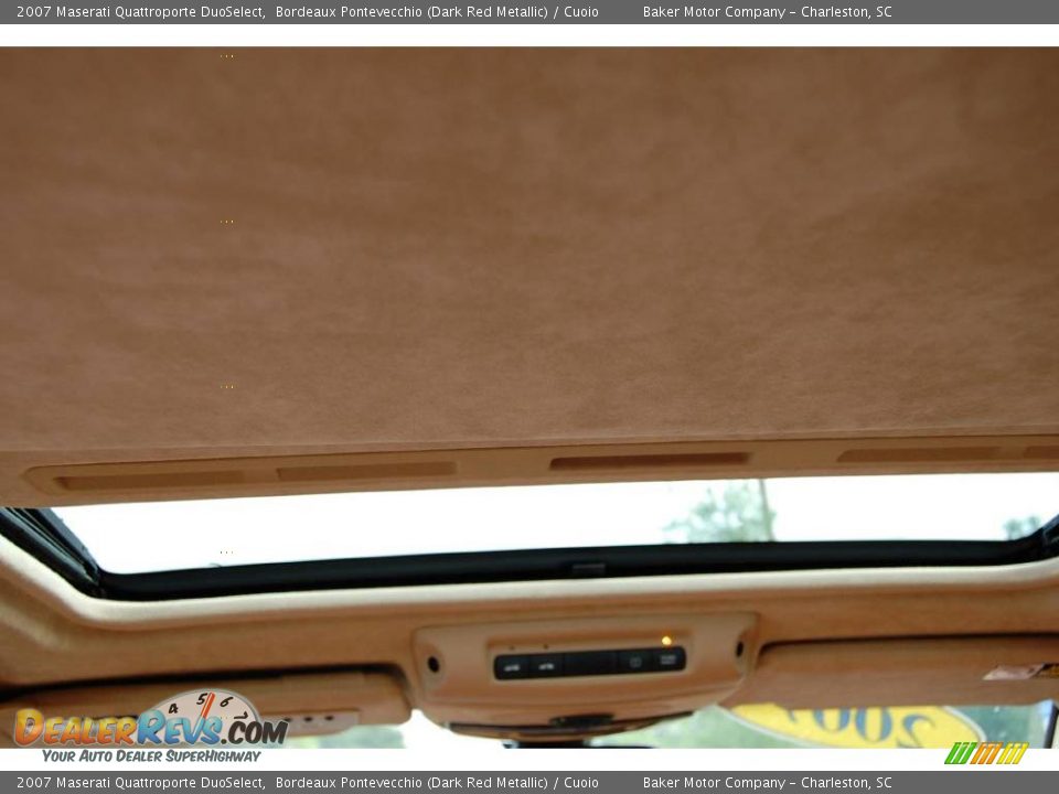 2007 Maserati Quattroporte DuoSelect Bordeaux Pontevecchio (Dark Red Metallic) / Cuoio Photo #4