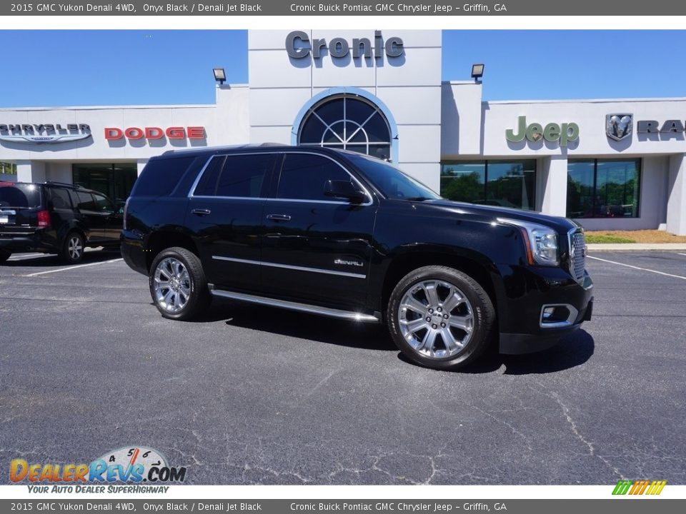 2015 GMC Yukon Denali 4WD Onyx Black / Denali Jet Black Photo #1