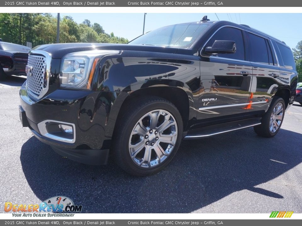 2015 GMC Yukon Denali 4WD Onyx Black / Denali Jet Black Photo #3
