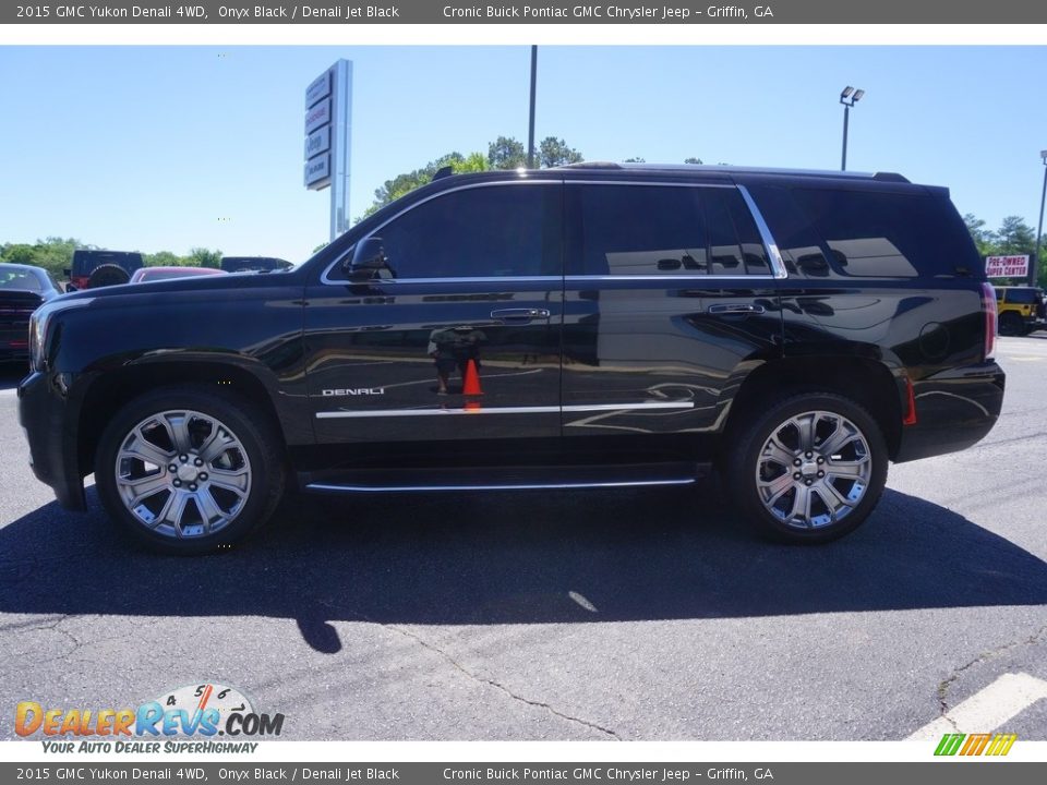 2015 GMC Yukon Denali 4WD Onyx Black / Denali Jet Black Photo #4