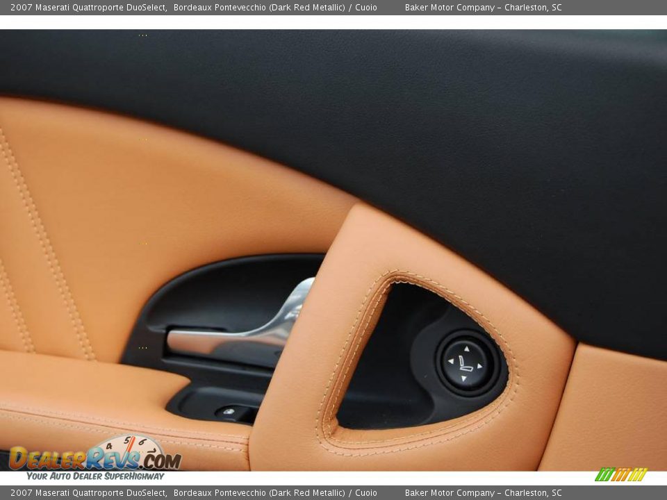 2007 Maserati Quattroporte DuoSelect Bordeaux Pontevecchio (Dark Red Metallic) / Cuoio Photo #9