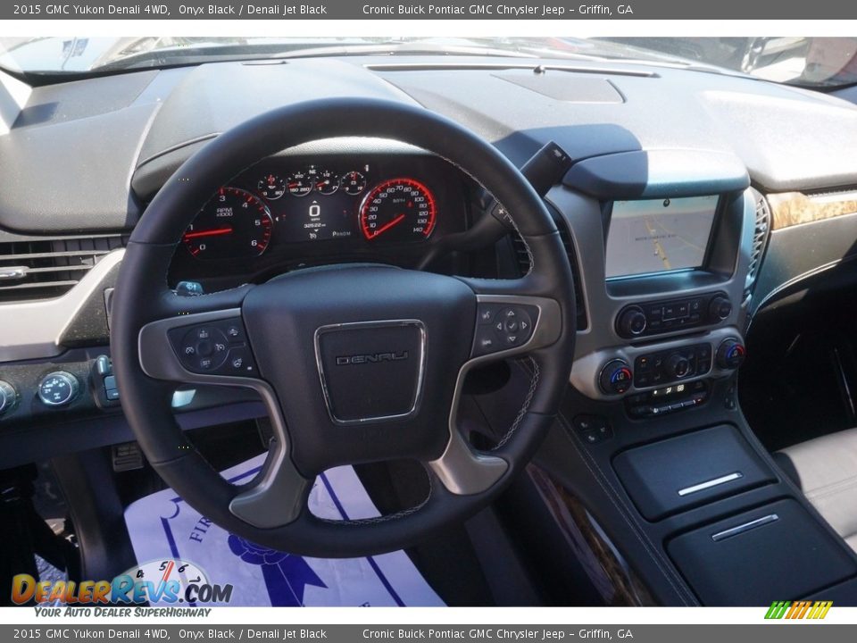 2015 GMC Yukon Denali 4WD Onyx Black / Denali Jet Black Photo #10