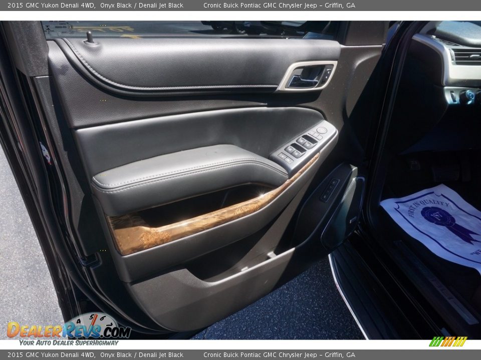 2015 GMC Yukon Denali 4WD Onyx Black / Denali Jet Black Photo #12