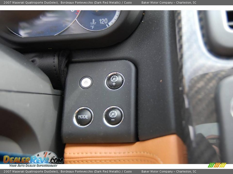 2007 Maserati Quattroporte DuoSelect Bordeaux Pontevecchio (Dark Red Metallic) / Cuoio Photo #27