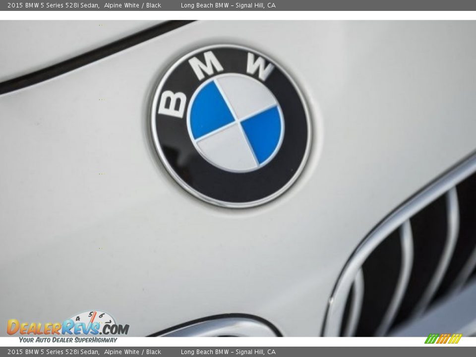 2015 BMW 5 Series 528i Sedan Alpine White / Black Photo #25