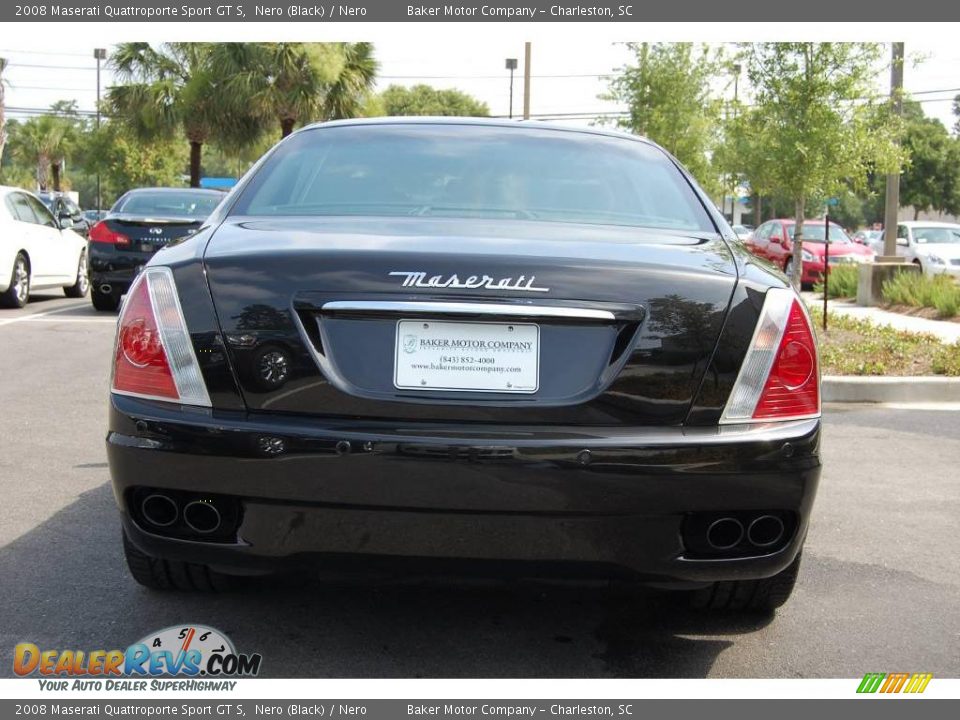 2008 Maserati Quattroporte Sport GT S Nero (Black) / Nero Photo #19