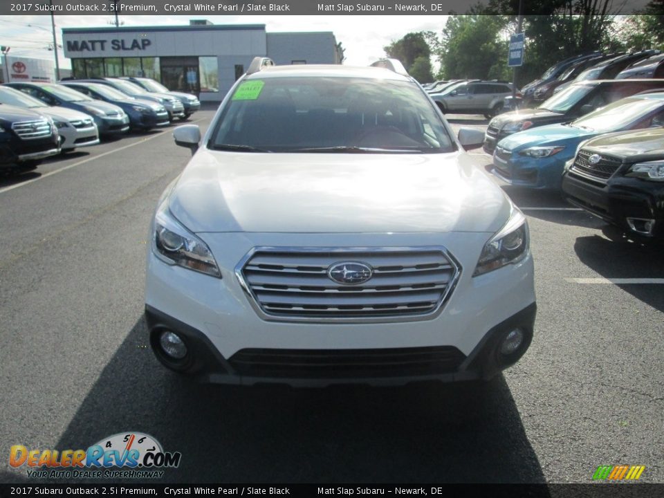 2017 Subaru Outback 2.5i Premium Crystal White Pearl / Slate Black Photo #3