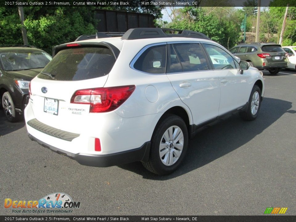 2017 Subaru Outback 2.5i Premium Crystal White Pearl / Slate Black Photo #6