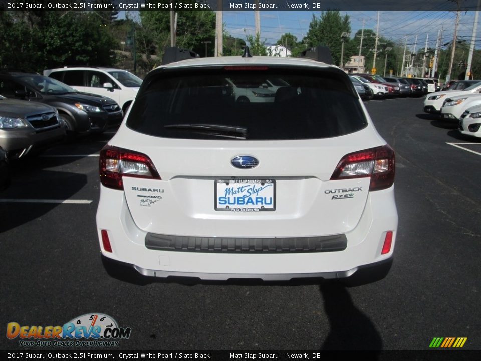 2017 Subaru Outback 2.5i Premium Crystal White Pearl / Slate Black Photo #7