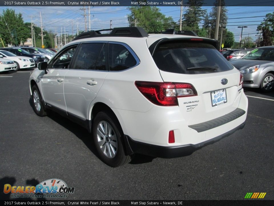 2017 Subaru Outback 2.5i Premium Crystal White Pearl / Slate Black Photo #8