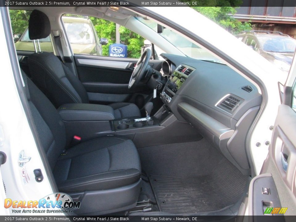 2017 Subaru Outback 2.5i Premium Crystal White Pearl / Slate Black Photo #16