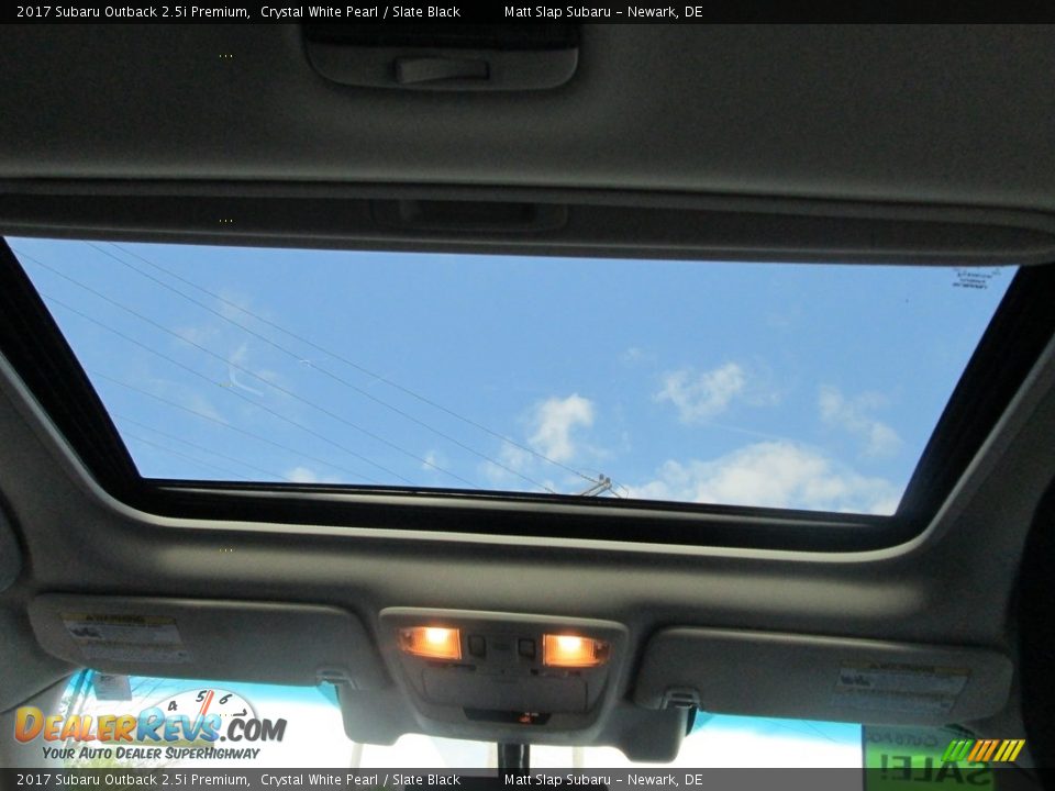 2017 Subaru Outback 2.5i Premium Crystal White Pearl / Slate Black Photo #19