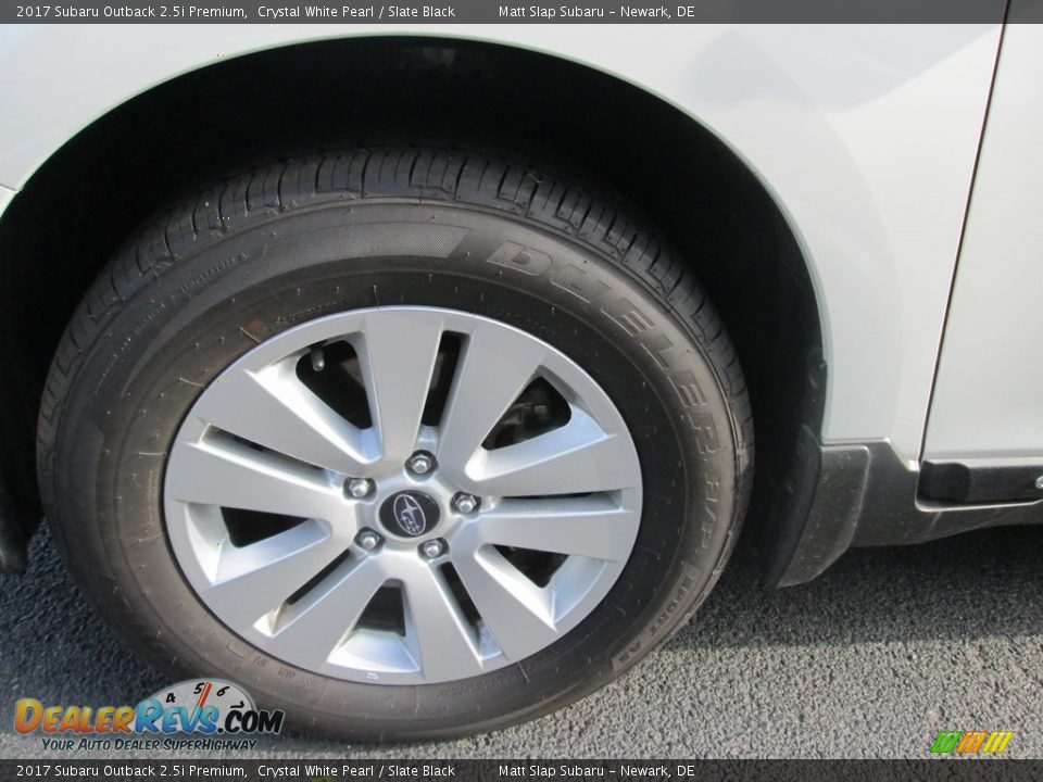 2017 Subaru Outback 2.5i Premium Crystal White Pearl / Slate Black Photo #21