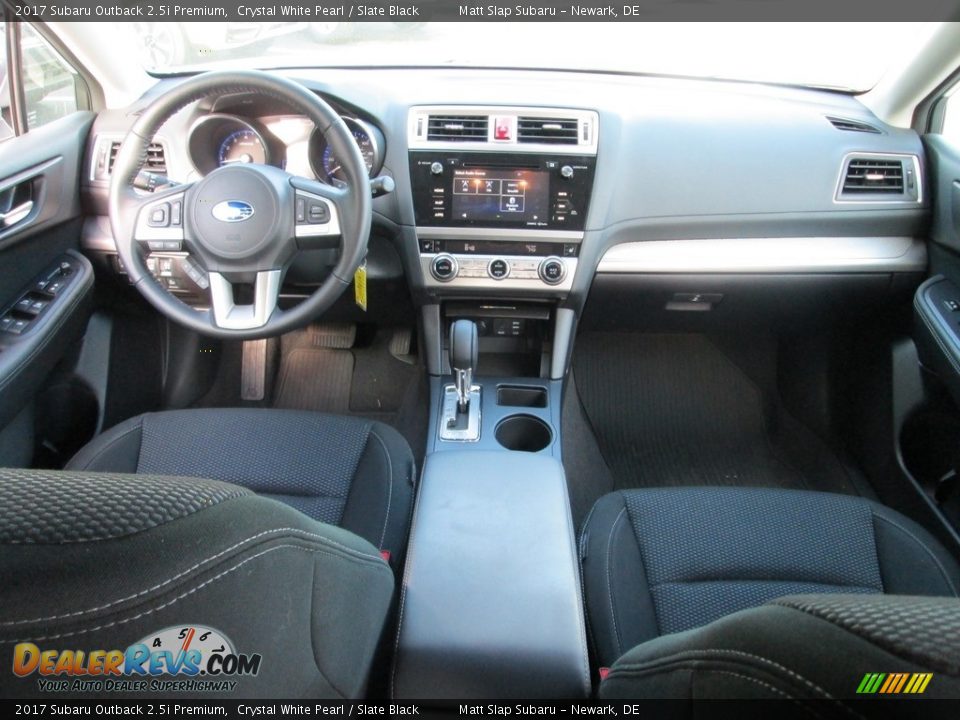 2017 Subaru Outback 2.5i Premium Crystal White Pearl / Slate Black Photo #23