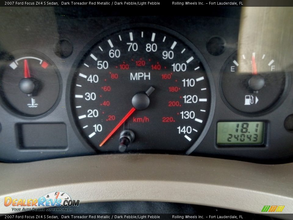 2007 Ford Focus ZX4 S Sedan Dark Toreador Red Metallic / Dark Pebble/Light Pebble Photo #2