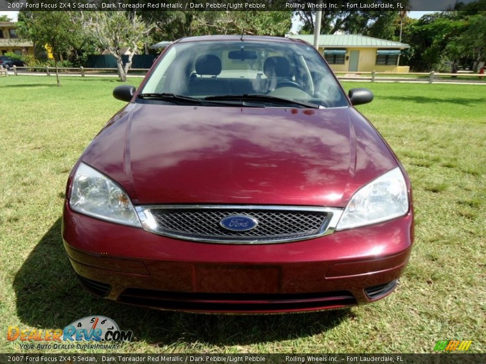 2007 Ford Focus ZX4 S Sedan Dark Toreador Red Metallic / Dark Pebble/Light Pebble Photo #11