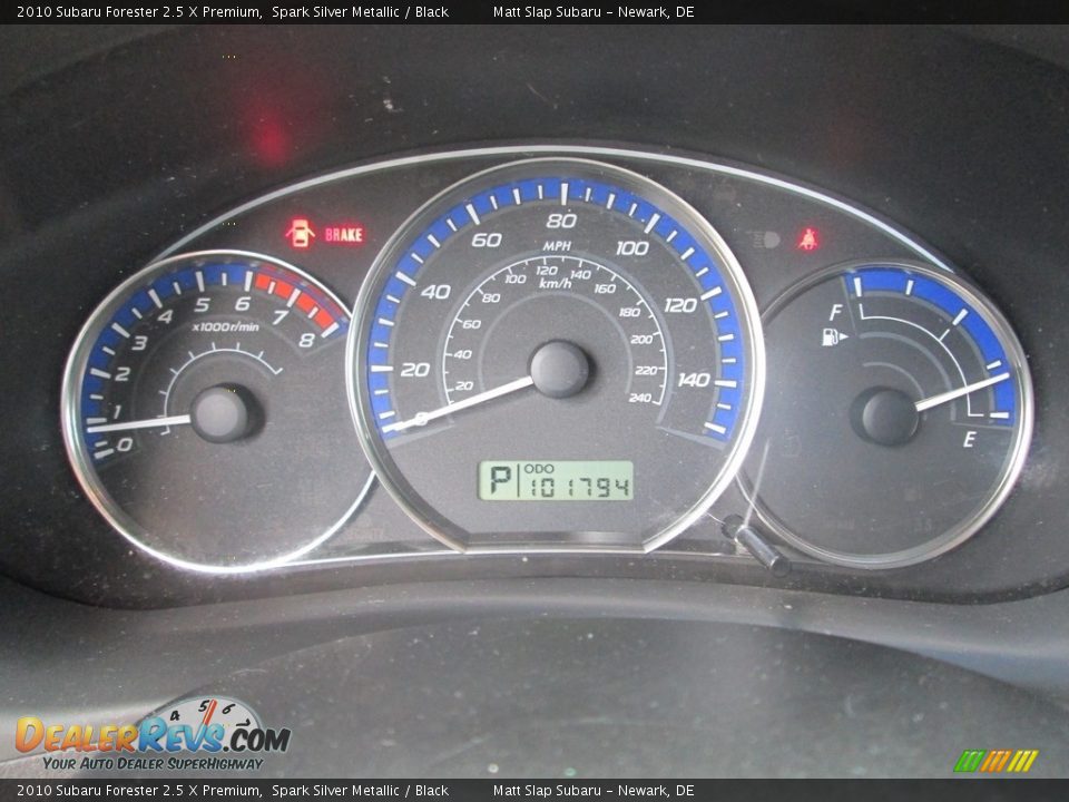 2010 Subaru Forester 2.5 X Premium Spark Silver Metallic / Black Photo #26