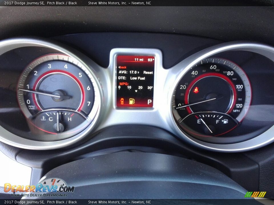 2017 Dodge Journey SE Pitch Black / Black Photo #17