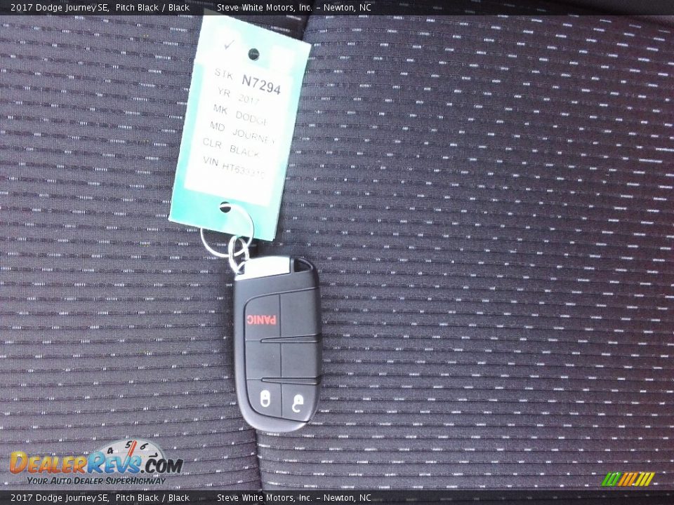 2017 Dodge Journey SE Pitch Black / Black Photo #34